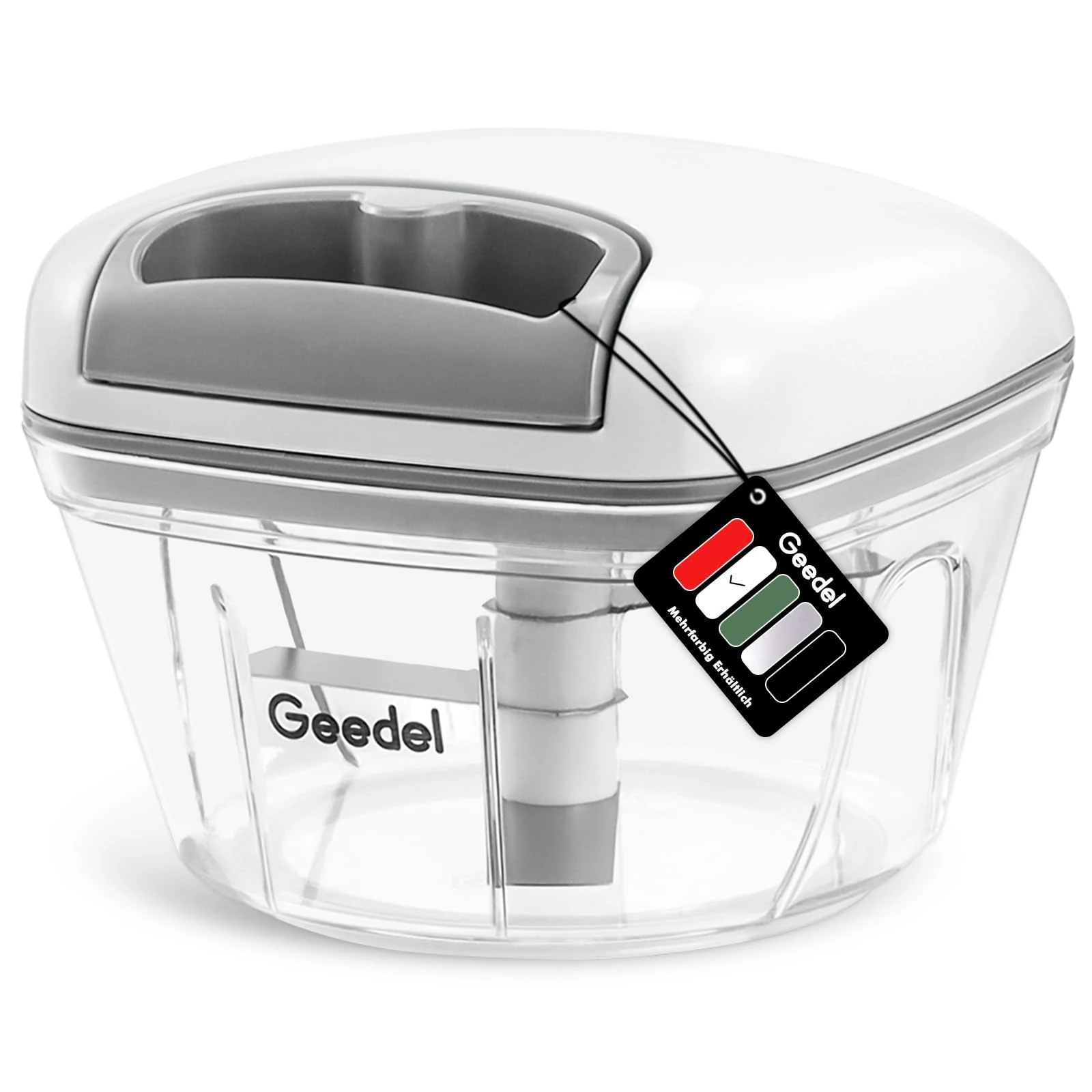 Manual Pull Food Chopper, Hand Pull String Onion Chopper Dicer for Kitchen, Easy Cleaning Food Chopper for Vegetables, Fruits (500 ML)