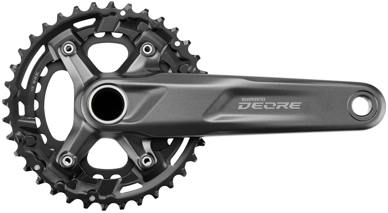 SHIMANO,One Size,FCM5100BE66 Deore FC-M5100 Deore chainset, 11-speed, 51.8 mm Boost chainline, 36/26T, 175 mm