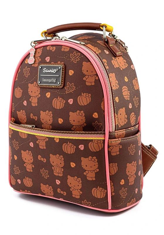 Loungefly Hello Kitty Pumpkin Spice Mini Backpack, Multi, One Size, multi-coloured, One size