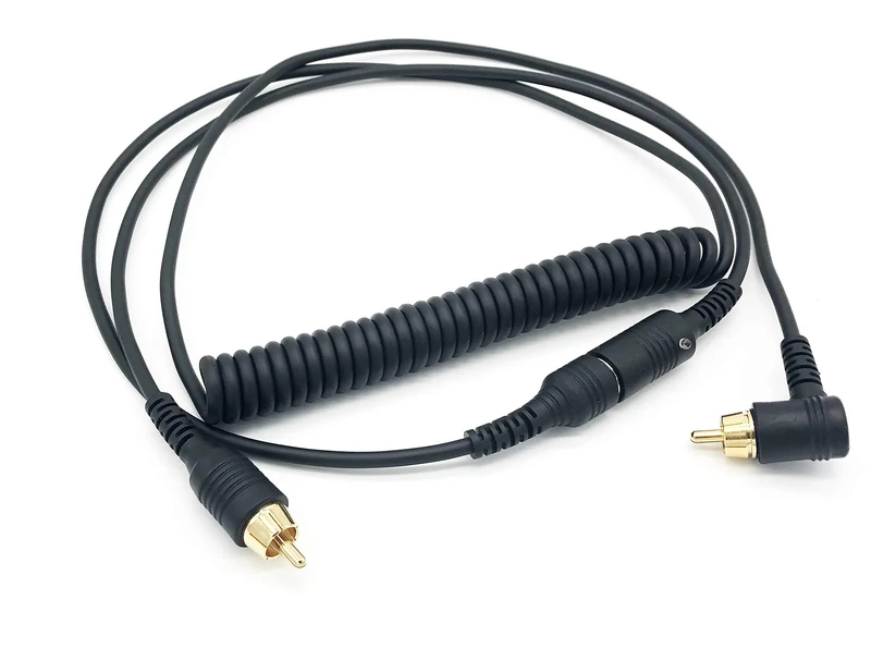 Connexion AO Magnetic 63" Blue LED RCA Male to Male Cable for Snowmobile Heated Shield Connection - Image 1