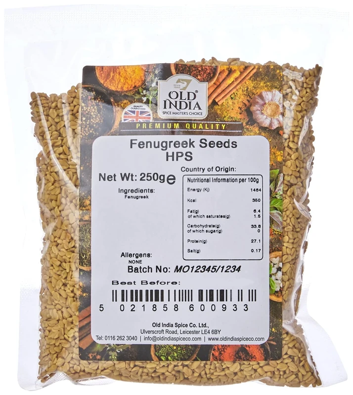 Old India Fenugreek Seeds HPS 250g
