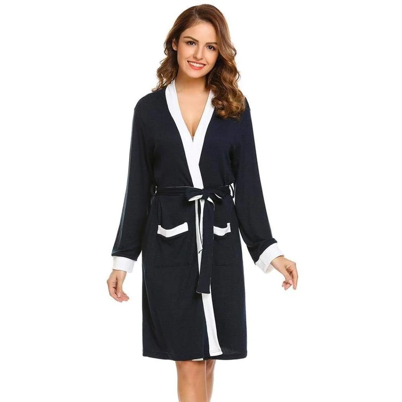 Sexy Nightwear Women S Underwear Women Baby Dolls Women Nightgown Lingerie Sleepwear Women Pajamas Women Robe Sexy Kimono Bathrobe Sleeve Long Patchwork Spa-1_S