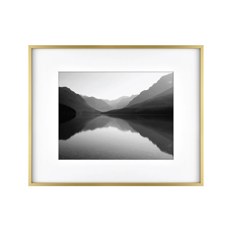 MCS Gallery Wall Frame, Brass, 16 x 20 in matted to 11 x 14 in
