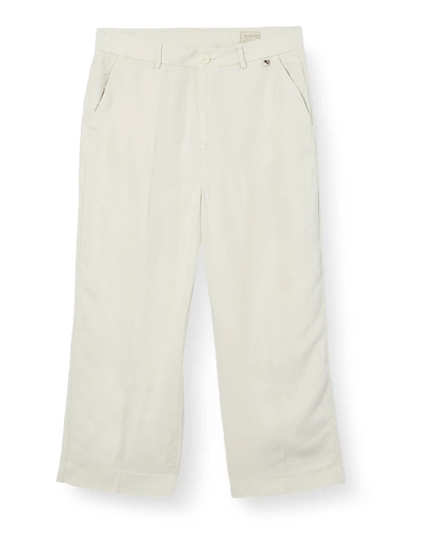 Herrlicher Women's Starlight Lyocell Linen Trouser, Ivory 207, 5