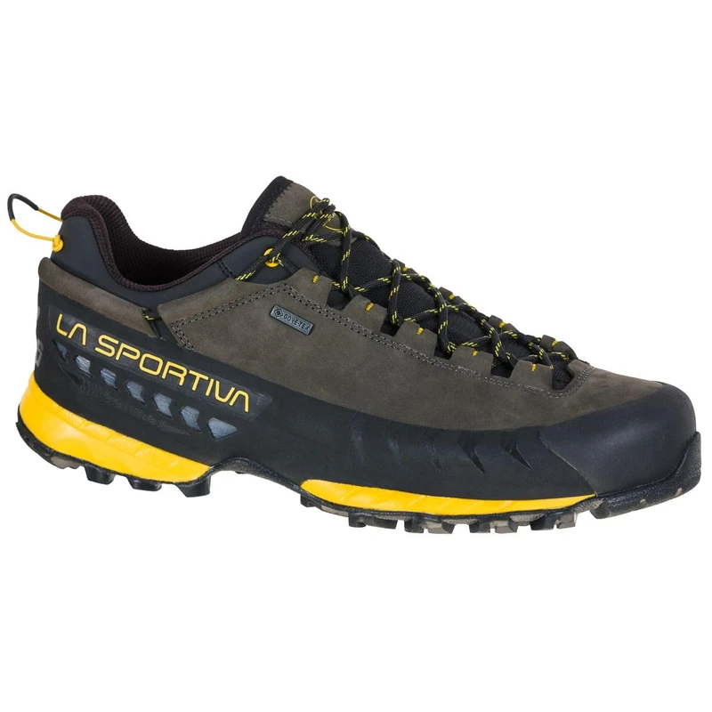 La Sportiva 24T900100 Men’s Mountain Boots, Carbon/Yellow, 4 UK