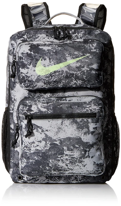 Nike Utility Speed-Gfx All Over Print Backpack Particle Grey/Black/Lime Blast -