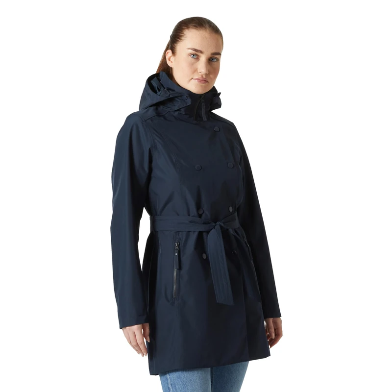 Helly Hansen Women's W Welsey II Trench, Navy, S