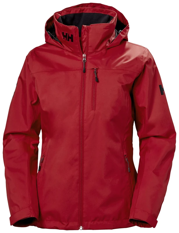 Helly Hansen Women's W Crew Hooded Midlayer Jacket, Red, S