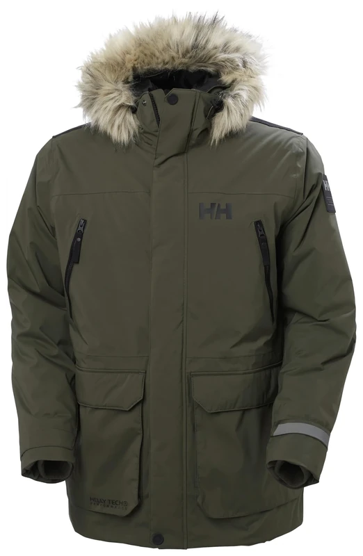 Helly Hansen Men's Reine Parka, Green, M