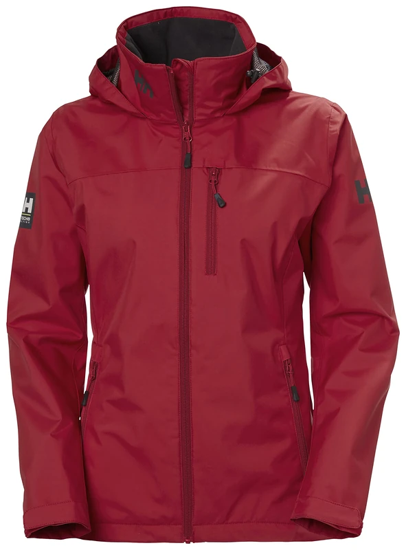 Helly Hansen Women's W Crew Hooded Jacket, Red, XL