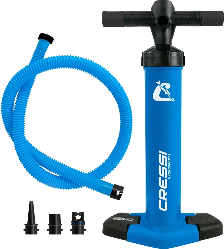 Cressi Feather High Pressure Inflation Hand Pump-Blue