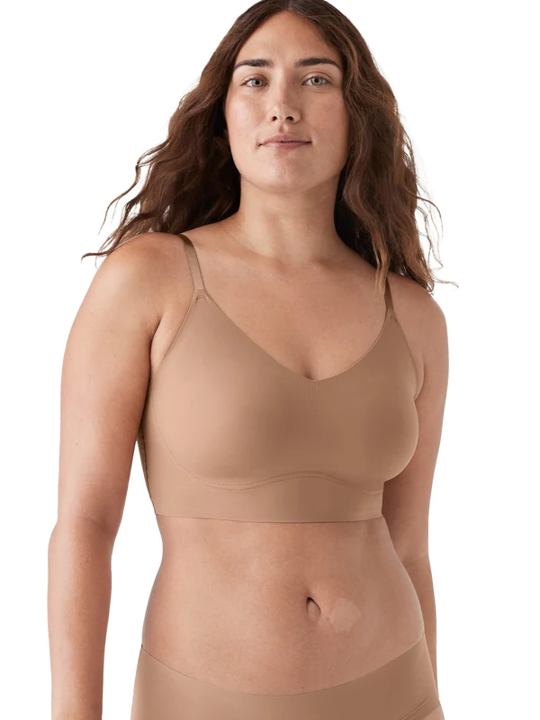 True & Co Women's True Body Lift Triangle Adjustable Strap Bra, Opaque, Bronzed, (X-Small) 30-32A/D