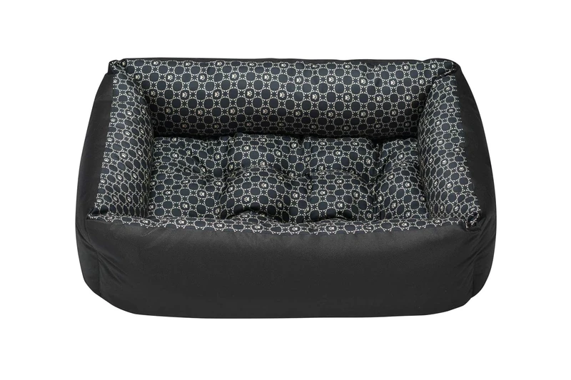 Superkissen24. Pet Bed for Dog and Cat - Dog Sofa - Washable - Medium and Big Dogs - XL - Louis Black