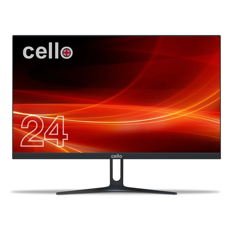 Cello M2420FHD 24 inch Frameless Full HD 1920x1080p LED Ultra Slim Monitor, Flicker Free, HDMI, 60Hz, Response Time 13ms, Low Blue Light, Computer & Gaming Monitor 24 inch - Image 1