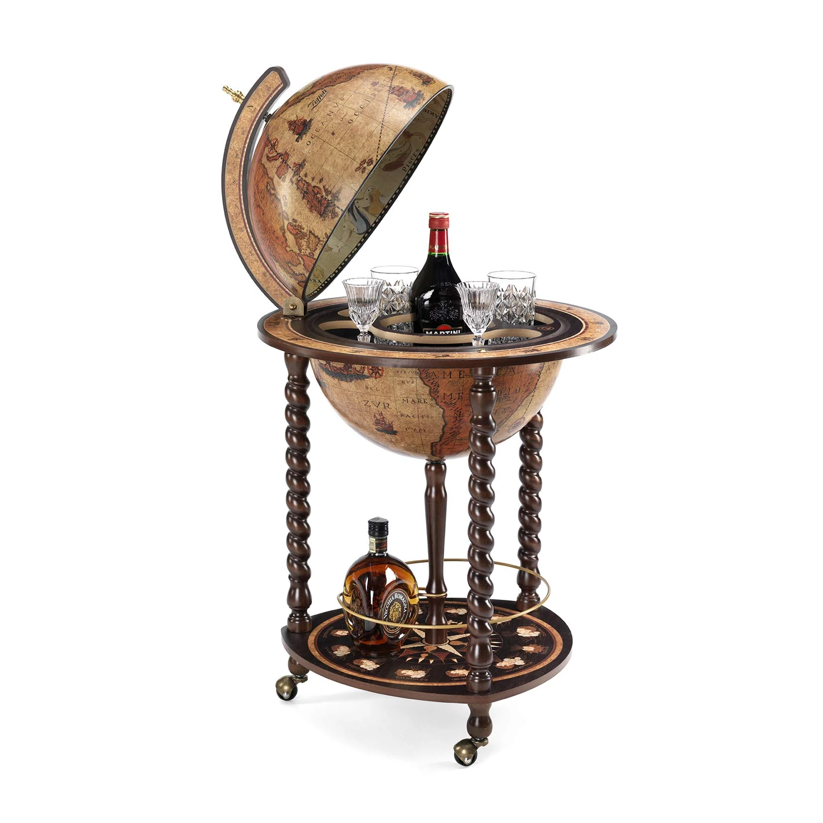 Zoffoli Explora Italian Globe Bar (Brown) 40cm Diameter