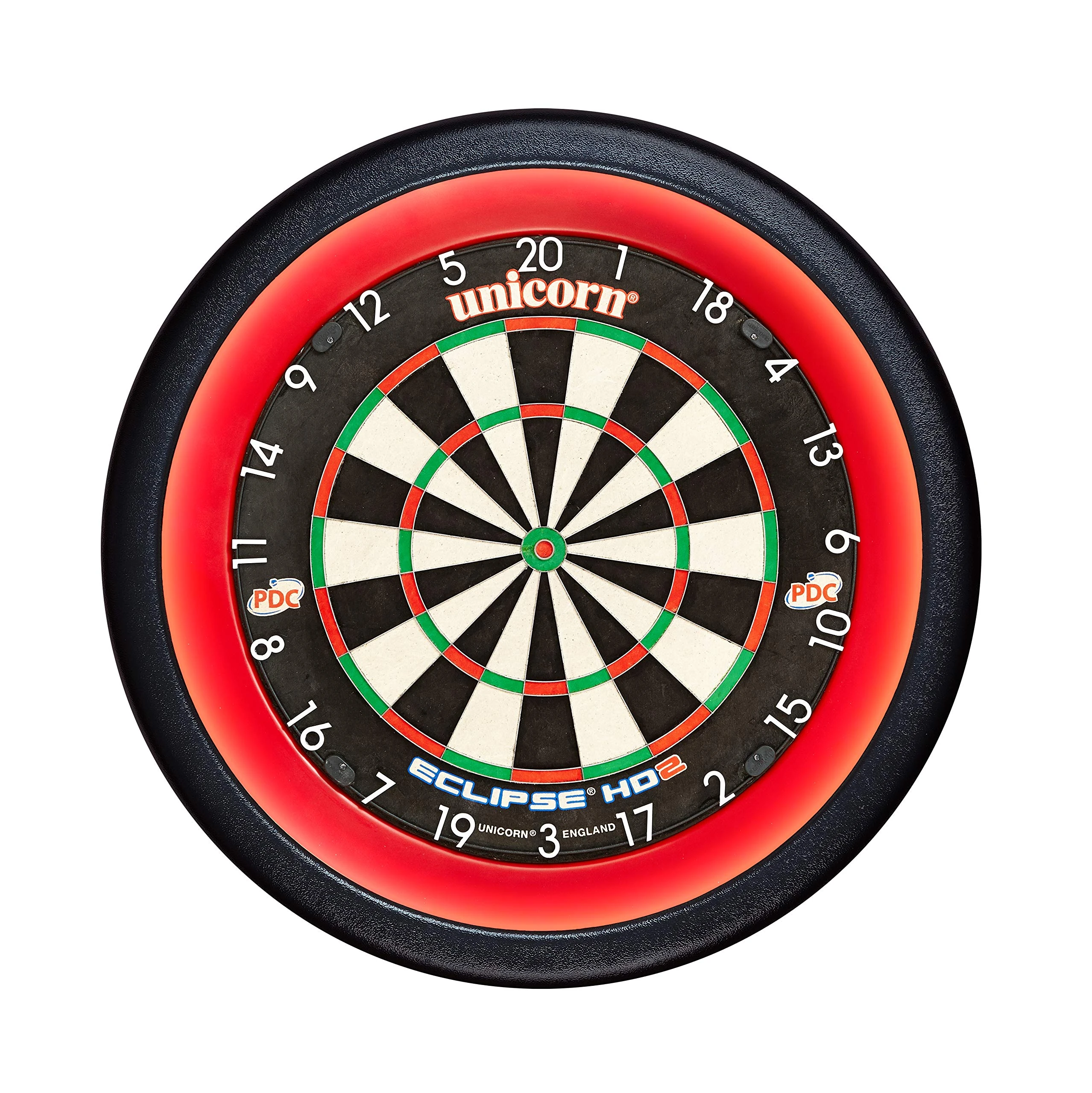 Unicorn Illuminated Dartboard Backboard Surround | Solar 2 | 360 Degrees Non-Glare Lighting | Fits any Standard Dartboard