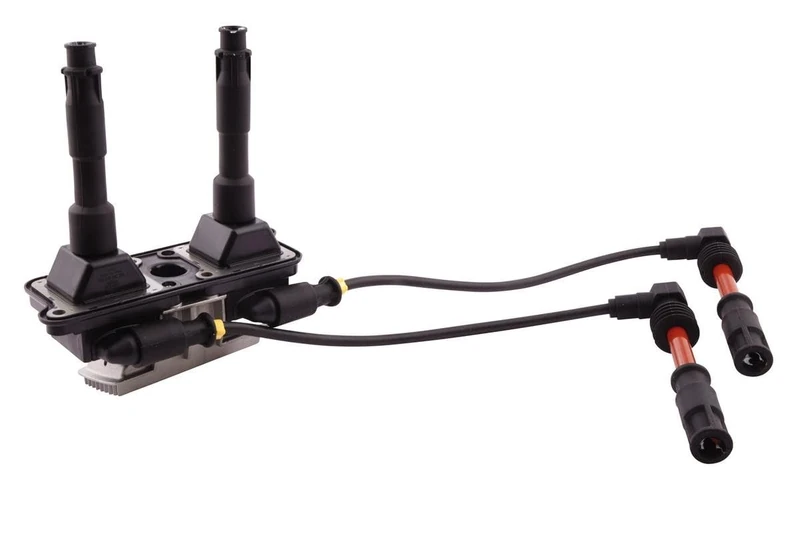 HELLA 5DA 358 057-551 Ignition Coil - 3-pin connector - with ignition cable - Bolted