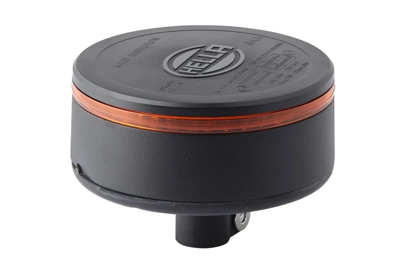 HELLA 2RL 455 256-011 LED-Rotating Beacon - K-LED Rebelution - 12/24V - Yellow - Flexible pipe sockets