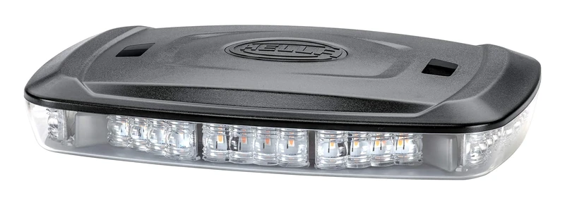HELLA 2RL 014 566-021 LED-Warning Light - Micro Lightbar - 12/24V - Yellow - Magnet Mount - Cable: 2500mm - mounting