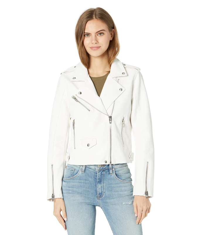 [BLANKNYC] Womens Luxury Clothing Vegan Leather Semi Fit Motorcycle Jacket, Pure Motivation, XS - Image 1