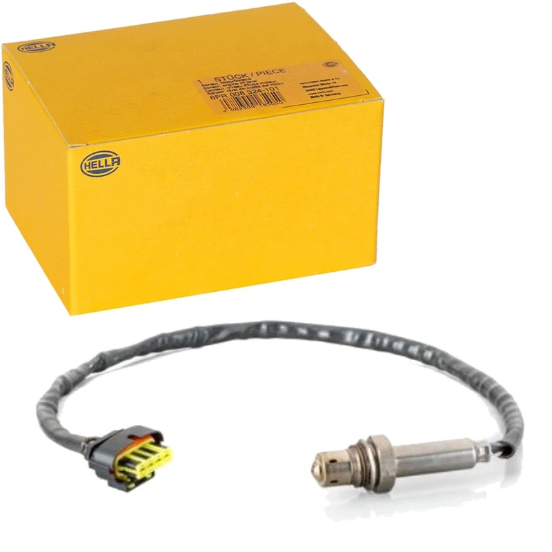 HELLA 6PA 358 103-601 Lambda Sensor - 4-pin connector - Cable: 485mm
