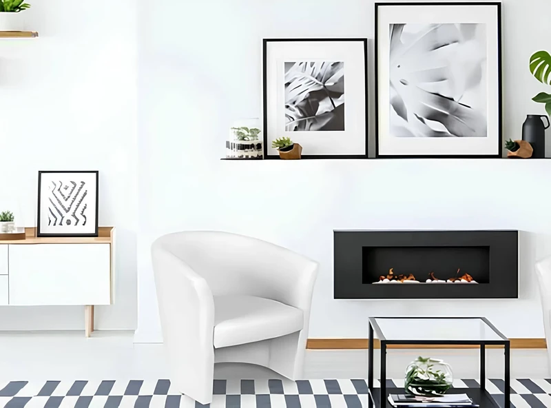 Dmora - Armchair Abrera, Living room armchair, Padded seat, Chair with eco-leather armrests, 64x63h76 cm, White