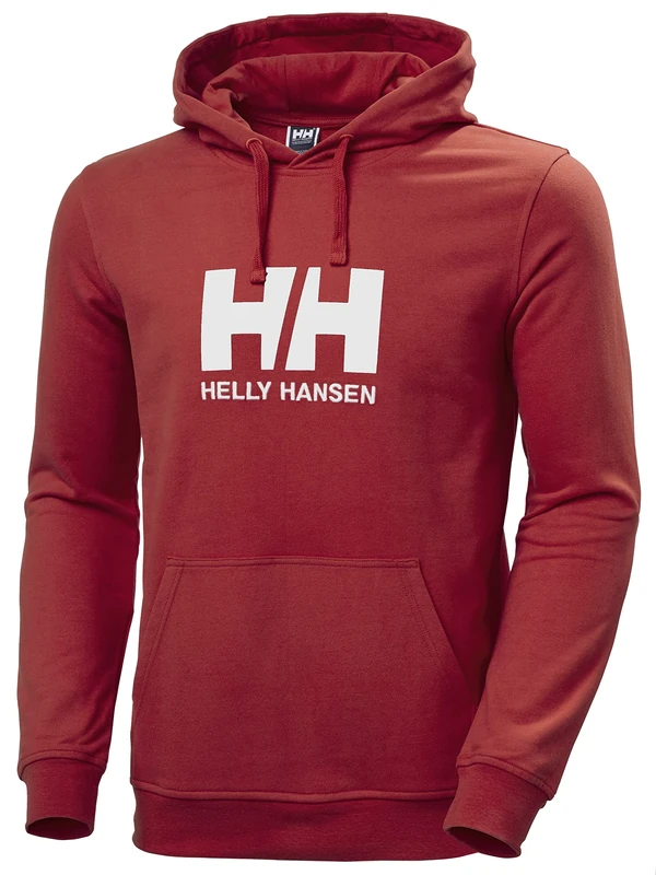 Helly Hansen Men's HH Logo Hoodie, Red, M