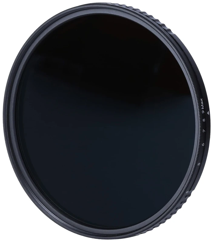 Rollei Variable ND Filter, F:X Pro Variable Round Filter - ND8 to ND 512 Made of Gorilla® Glass with 3-9 Flaring Levels Blackout, Infinitely Adjustable ND Filter, Ideal for Landscape Photography
