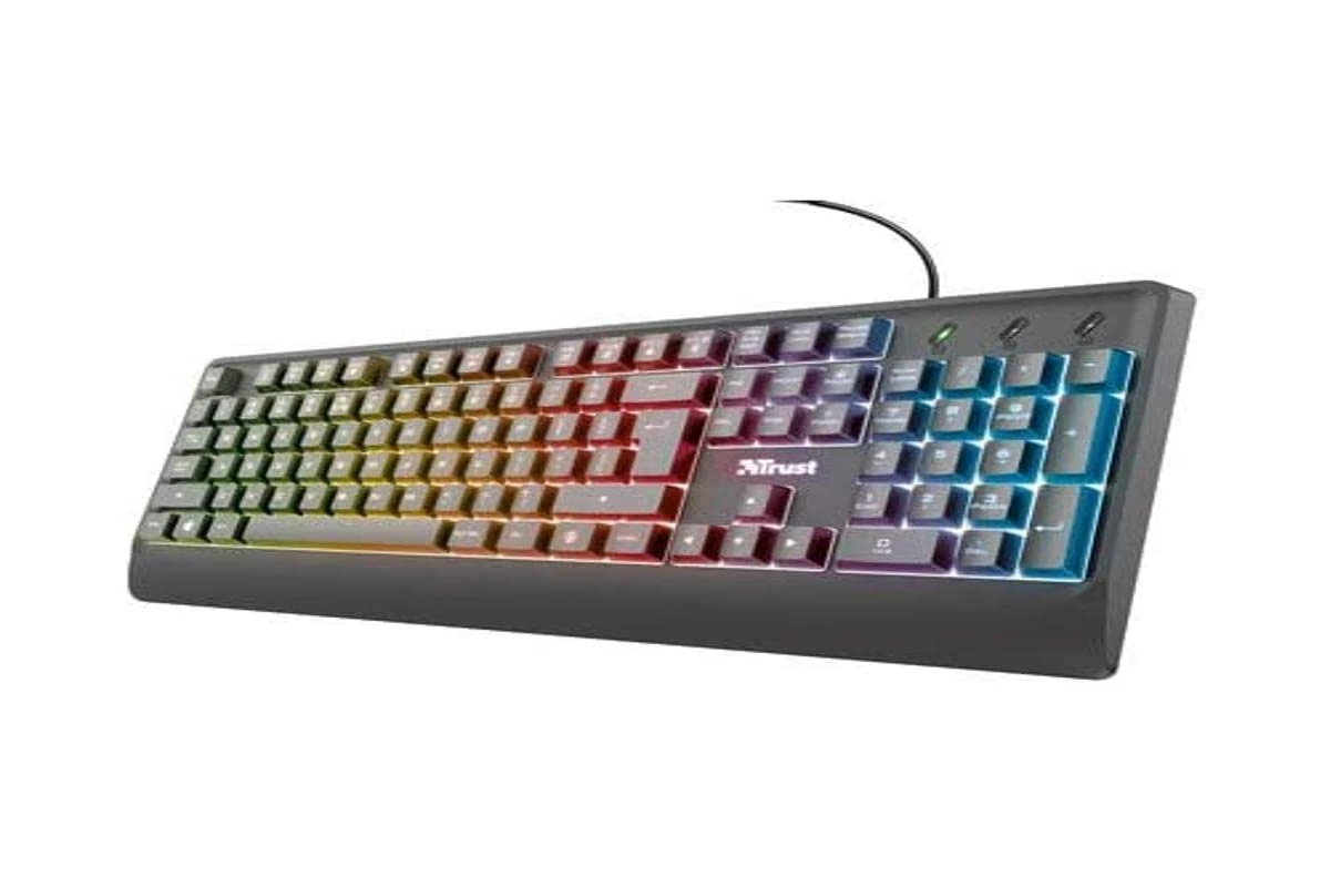 Trust COMPUTER Ziva Gaming LED Keyboard ES PERP, Black