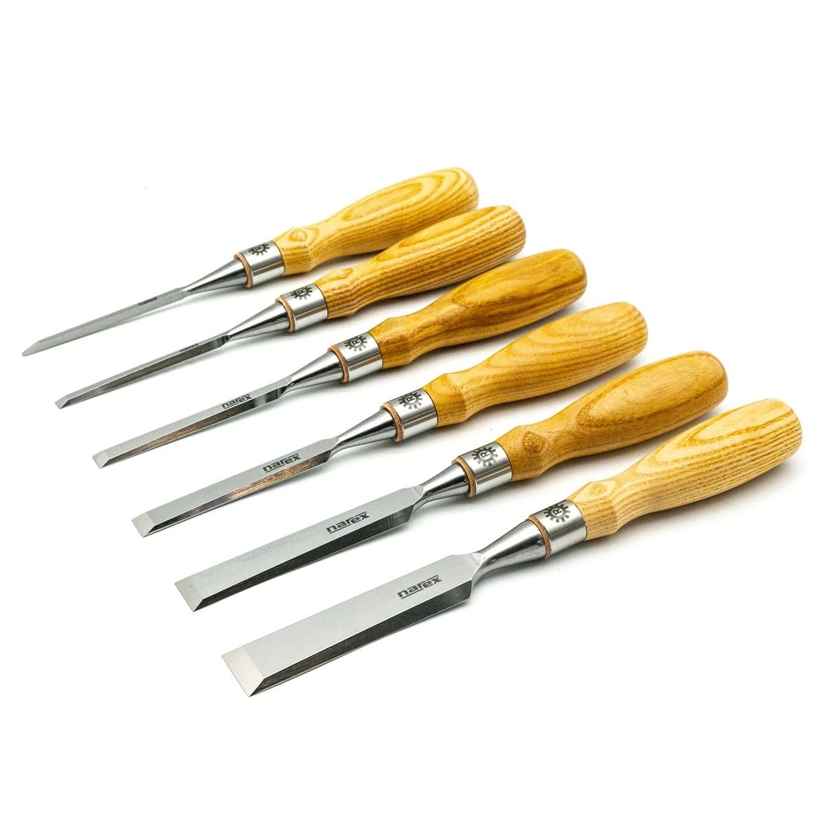 Set of 6 Narex Richter chisels by The Woodworking Club