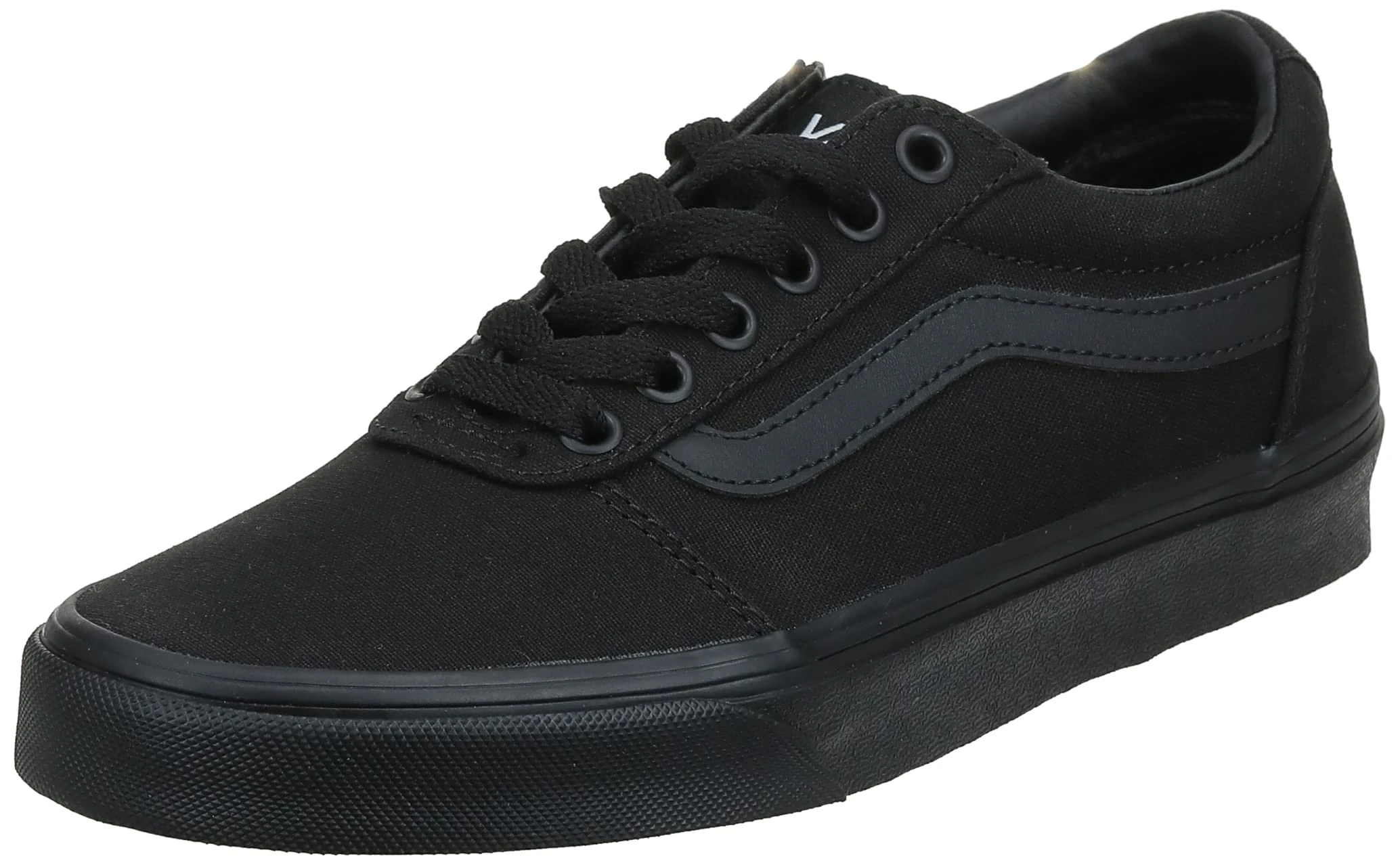 Vans Women's Ward Sneaker, Canvas Black Black, 7 UK