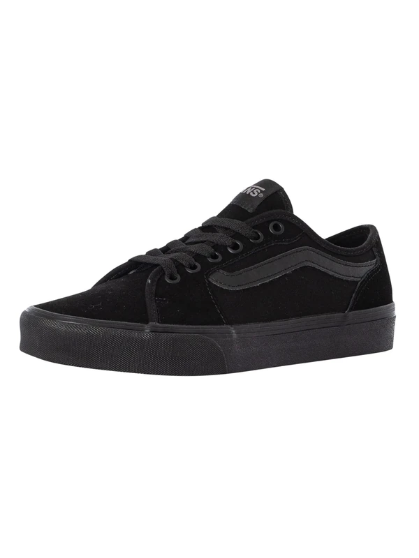 Vans Men's Mn Filmore Decon Sneaker, Suede Canvas Blk Blk, 12 UK