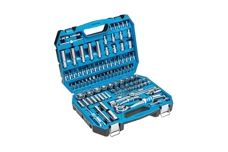 HÖGERT TECHNIK - 112-Piece Tool Set with Socket Wrenches, Ratchets, Bits and Accessories, Cr-V Drop-Forged Tool Kit with 72-Tooth Mechanism for DIY, Garage and Workshop