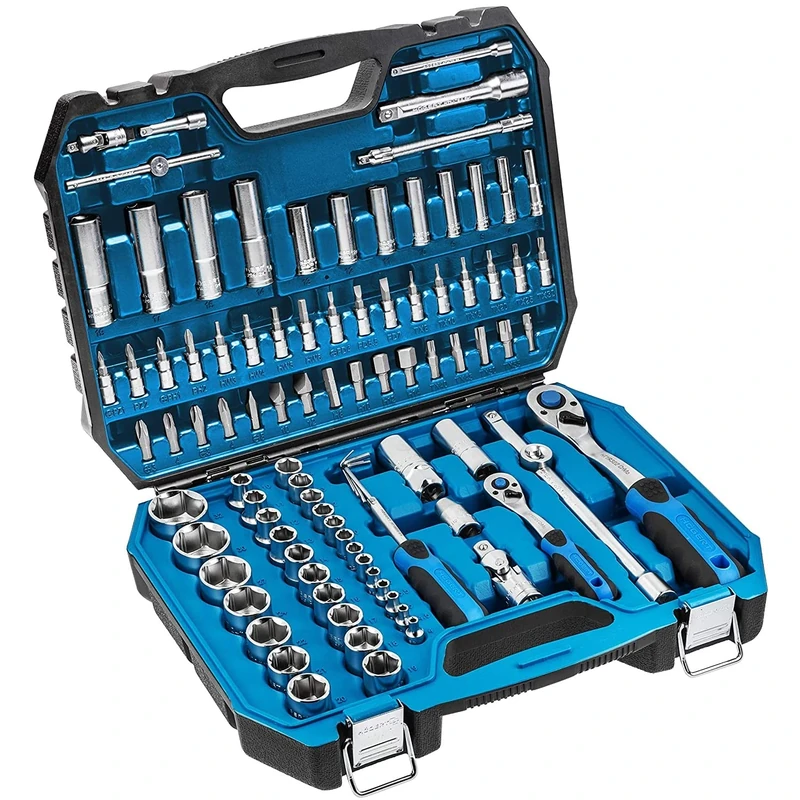 HÖGERT TECHNIK - 95-Piece Tool Set with Socket Wrenches, Ratchet, Bits and Accessories, Cr-V Drop-Forged Tool Kit with 72-Tooth Ratchet for DIY, Home, Garage and Workshop