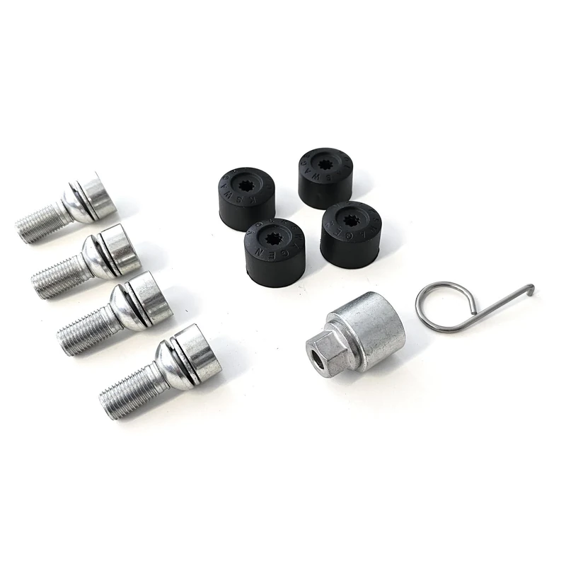 Volkswagen 3CN071597 Wheel Bolts M14 x 1.5 x 27 Anti-Theft Wheel Lock Rim Lock Coding Random