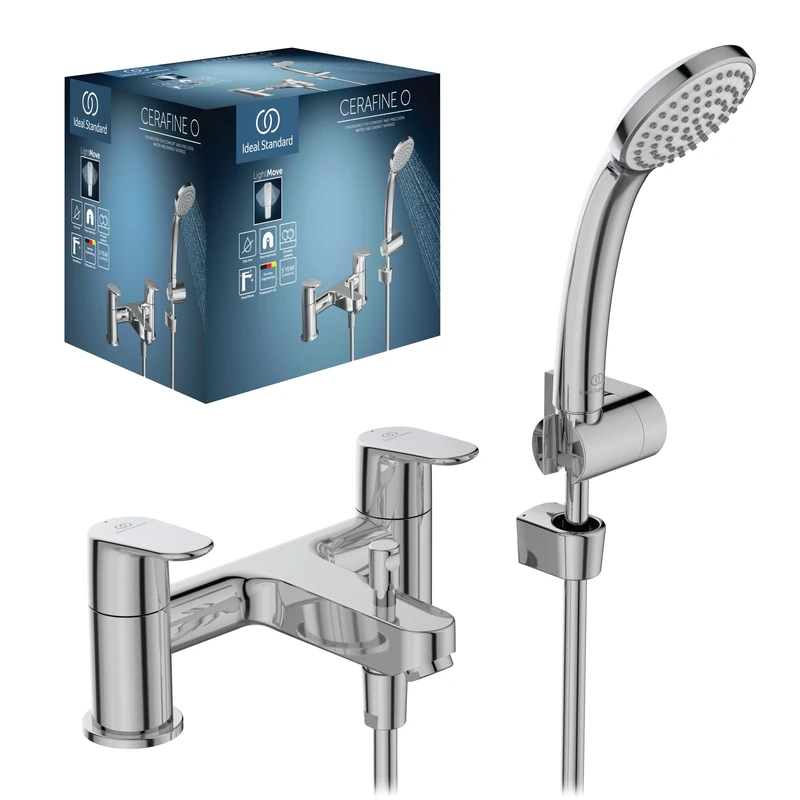 Ideal Standard Cerafine O Dual Control Bath Shower Mixer Tap, BC708AA