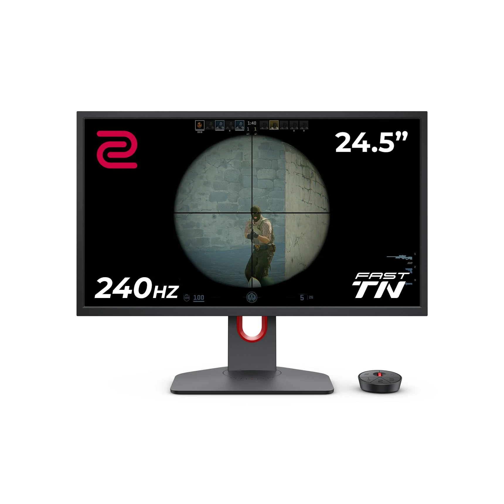 BenQ ZOWIE XL2540K Esports Gaming Monitor | 24.5 inch 240Hz XL Setting to Share | 120Hz Compatible for PS5 and Xbox Series X, black