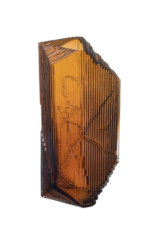 Iittala Kartta 1057709 Glass Sculpture 150 x 320 mm Copper