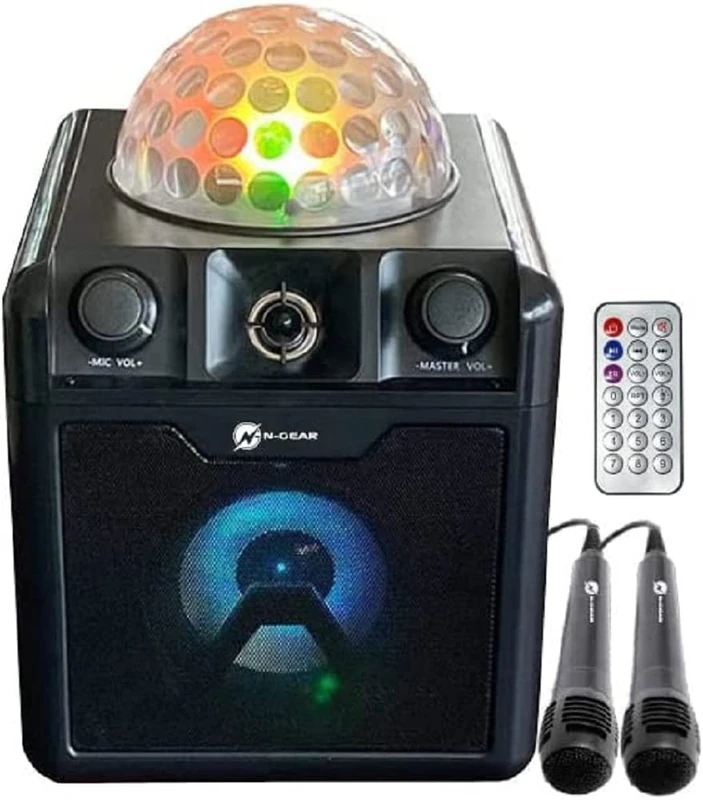 N-Gear DISCO410 50W Bluetooth Karaoke Speaker with Disco Ball