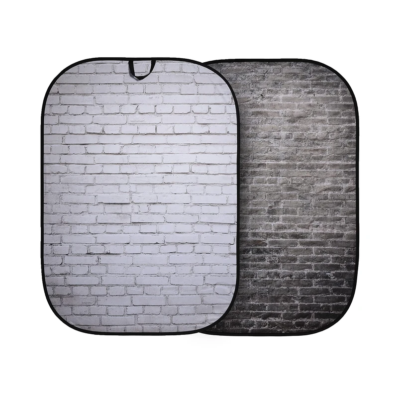 Lastolite by Manfrotto LL LB5707 Urban Collapsible 1.5x2.1m Painted White/Industrl Grey Brick