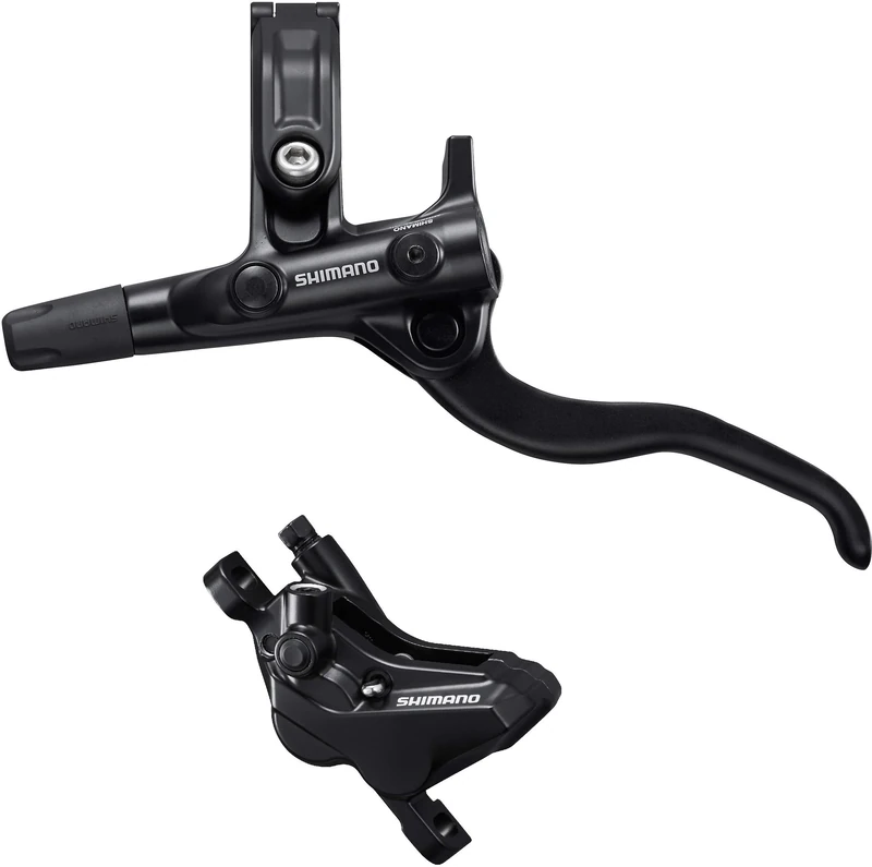 Shimano Deore BR-MT420/BL-M4100 Deore bled brake lever/post mount 4 pot calliper, rear left