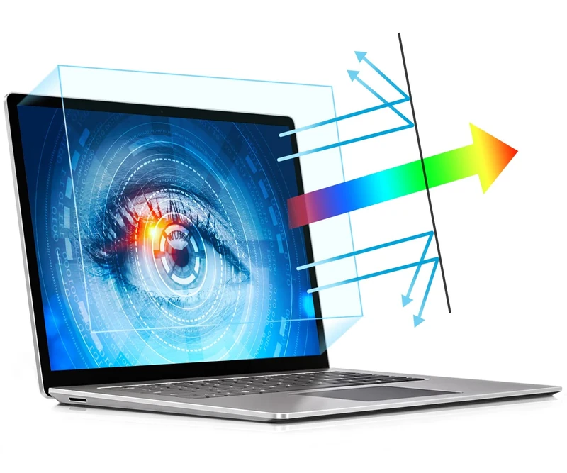 PYS 2 Pack Screen Protector Laptop 13.3 Inch, Blue Light Filter for Laptop, Enhanced Anti Blue Light and Anti Glare, to Protect Your Eyes