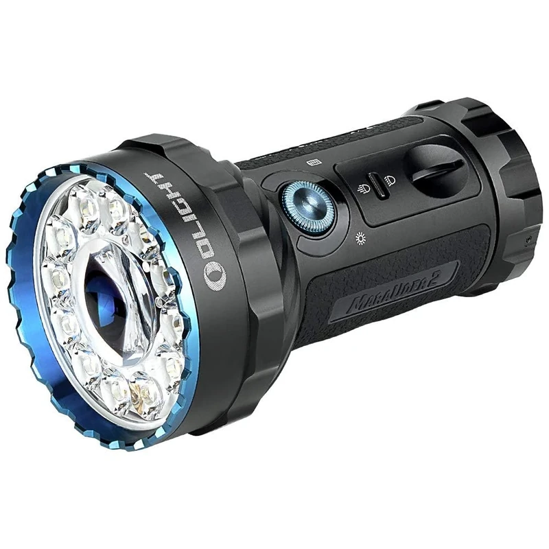 OLIGHT X7R Marauder 2 Tactical Torch Max Output 14000 Lumens Max Range 800 Meters LED Flashlight IPX8 Waterproof Powerful USB Rechargeable Lamp for Household, Outdoor and Emergency