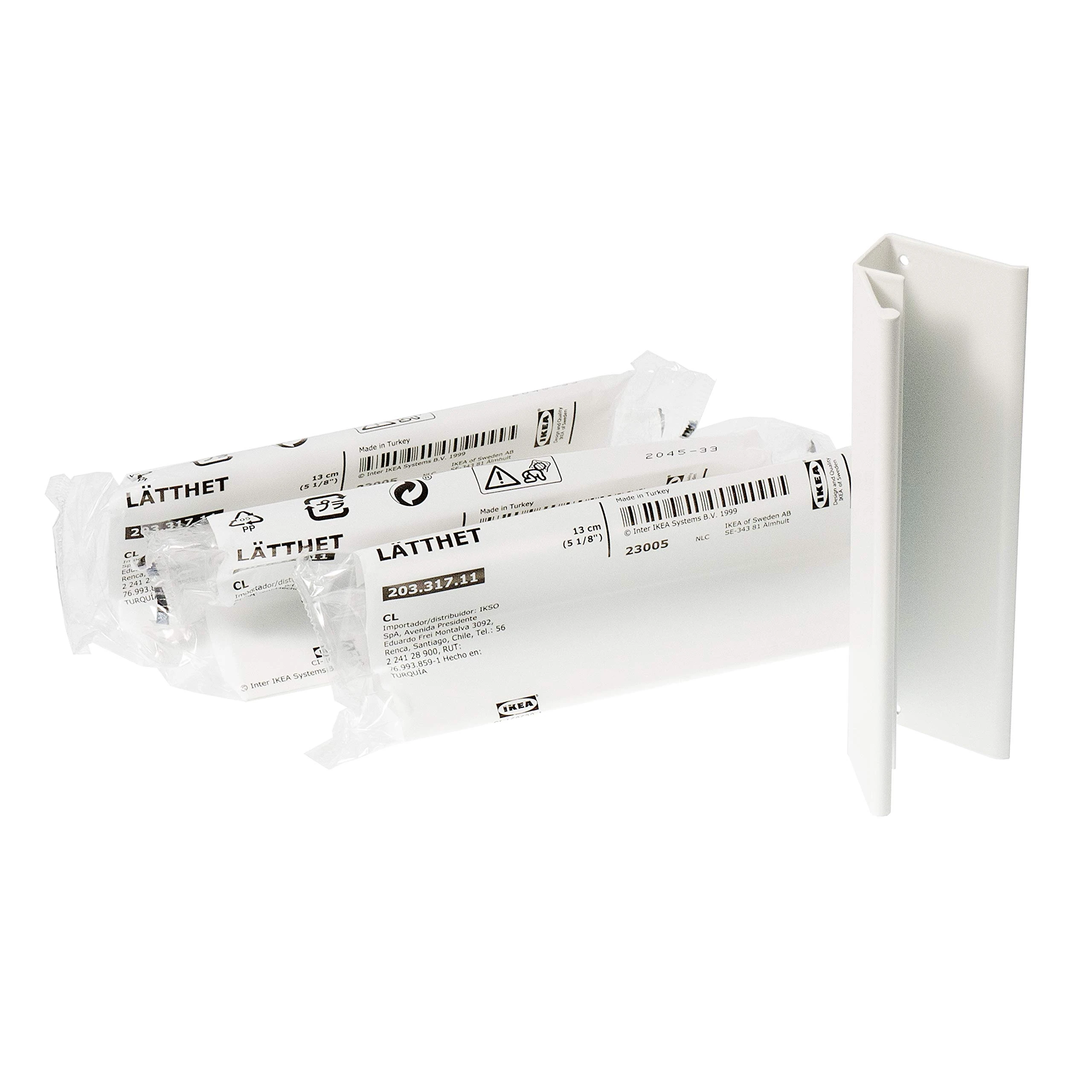 IKEA LATTHET Handles, White, 13 Centimetres, 203.317.11, Set of 4