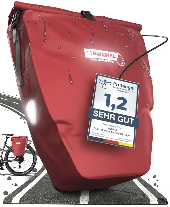 Büchel Seitentasche mit Schultergurt merlot, 81518004 - Image 1