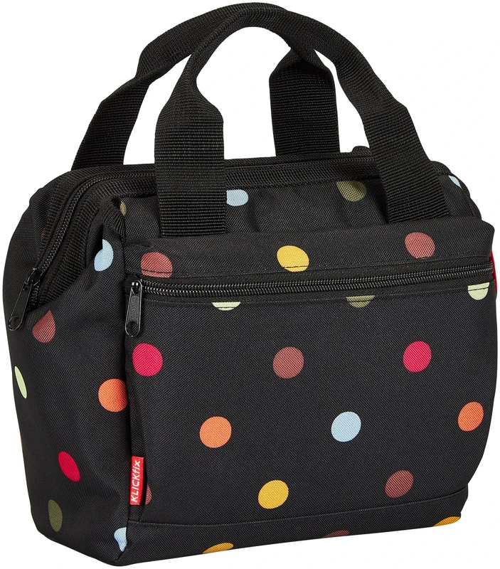 KlickFix Dots Bicycle Bag, Black, One Size