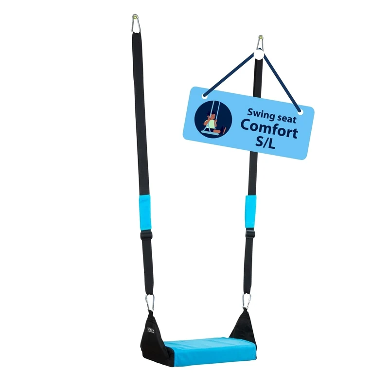 HUDORA Comfort Seat, Small, Swing, Water-Repellent & Changeable Cover, Hand Pads, Height Adjustable, S