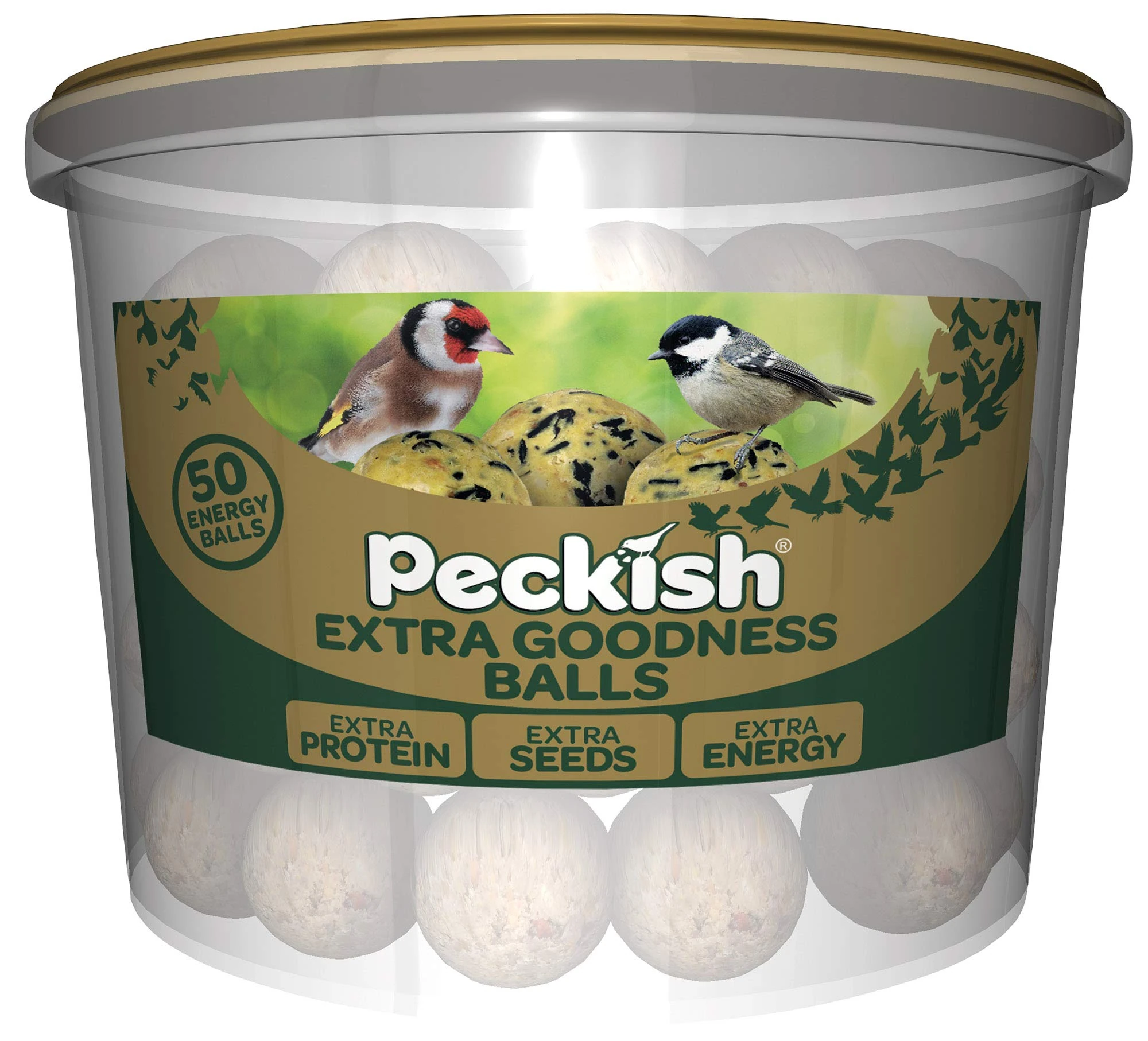 Peckish Extra Goodness Energy Ball 50 Tub, 60051413