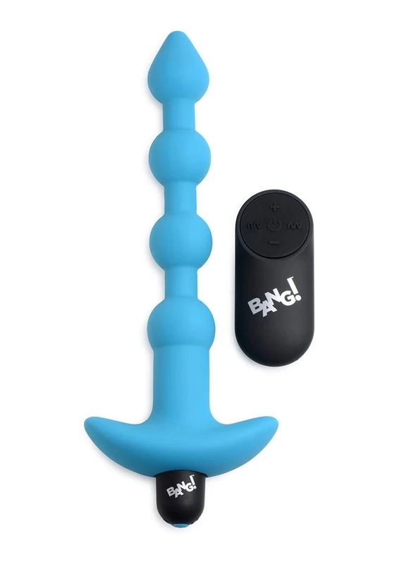 XR Brands Anal Beads-Ag614-Blue Blue One Size