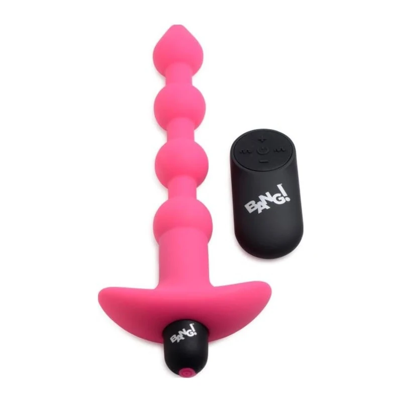 XR Brands Anal Beads-Ag614-Pink Pink One Size